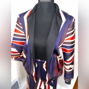 Clover canyon skirt set with bomber jacket